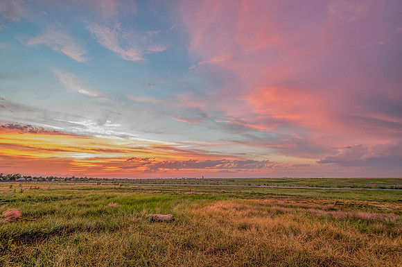 Buckley AFB Sunset After the Storm - June 23, 2015
