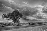 Severe thunderstorm near Kersey, CO May 7, 1014 (B&W)